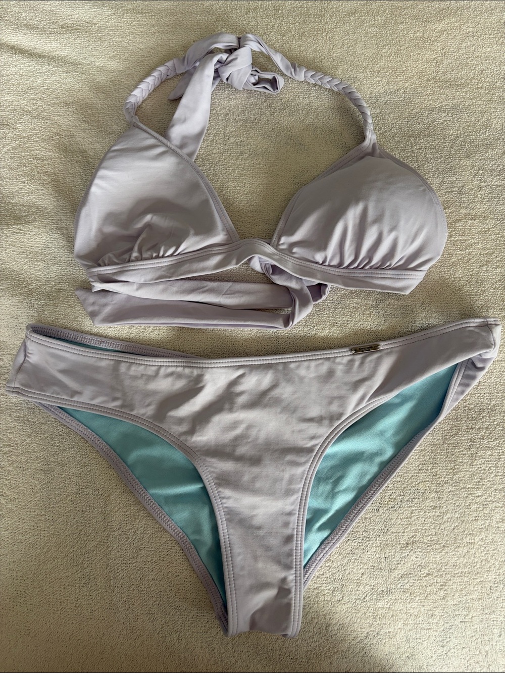 Abercrombie & Fitch Lavender Halter Bikini Set